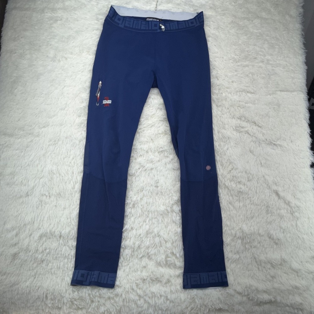 Maloja Windstopper Softshell Pants Mens XL Navy Blue Ski Touring Hiking Outdoor